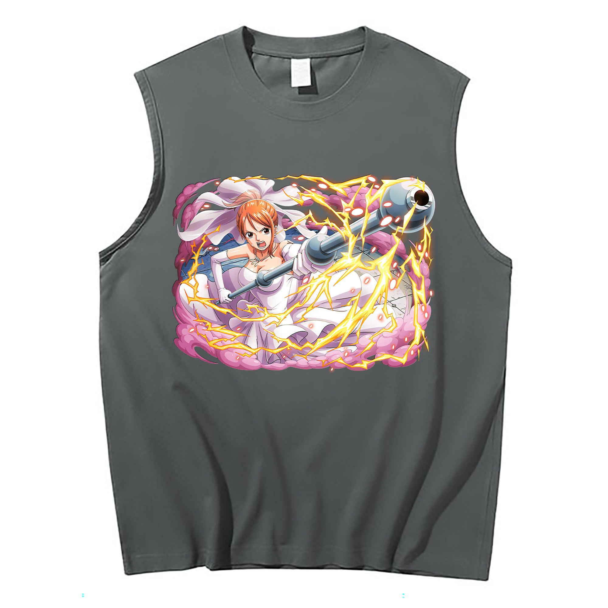 ワンピース ナミ ONE PIECE Nami コットン100％タンクトップ（フロントプリント）